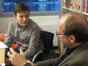 Ein Einblick in das Interview mit Herrn Nützel (© cbj-Presse)